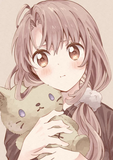 ペンの具合試しつつ可愛いお顔描きたいなぁと思っただけの落書き 