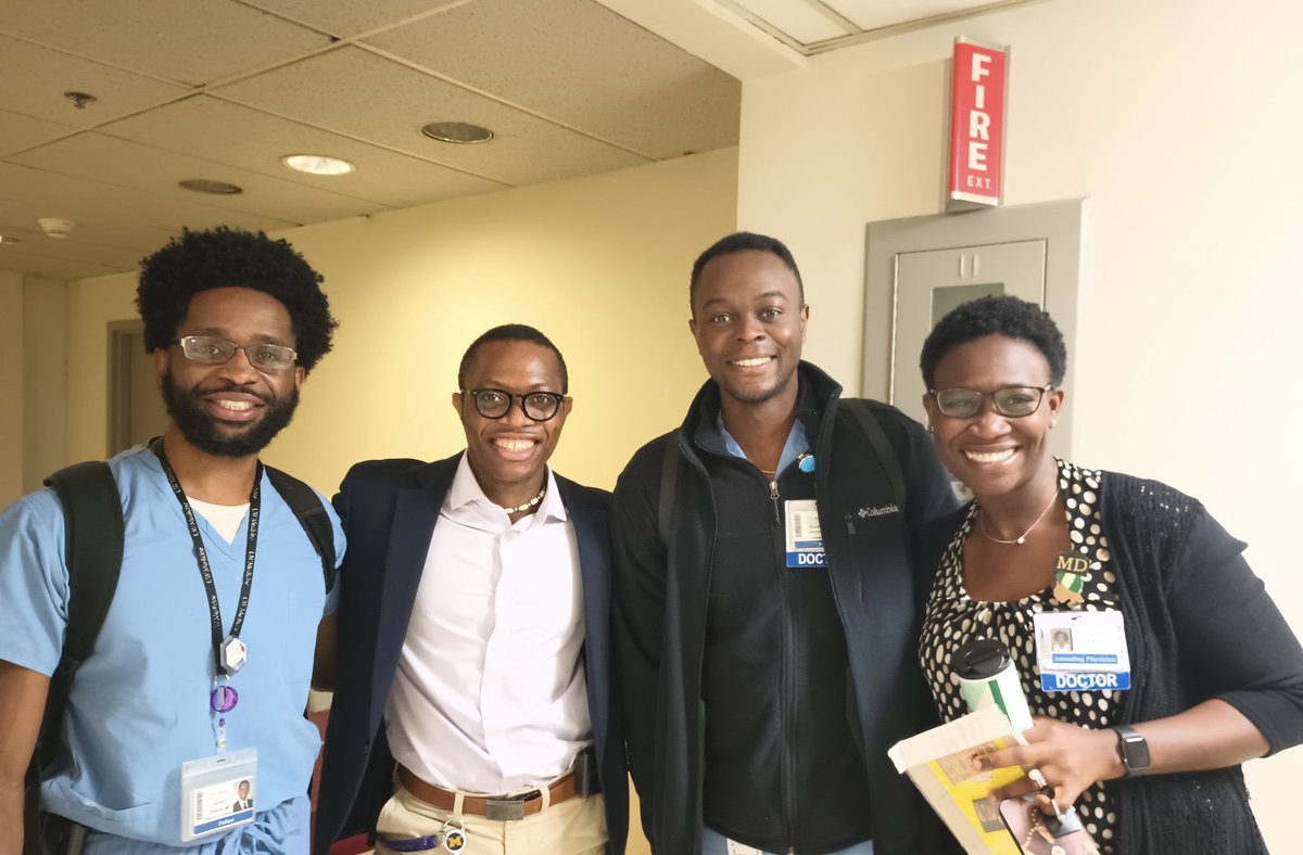 Callistus Ditah (@callistusditah) on Twitter photo Just your normal morning here at the University of Washington <a href="/UWMedHeart/">UWashington Heart Institute</a>. From R to L, Dr. Chinoso Opara (Cardiology fellow), CT Surgery fellow, <a href="/DurowojuRasheed/">Rasheed Durowoju MD, MS</a> (Cardiology fellow), <a href="/LaraOyetunji/">Lara Oyetunji, MD</a> (Cardiac Surgery attending). The future of medicine is bright! Just your normal morning here at the University of Washington <a href="/UWMedHeart/">UWashington Heart Institute</a>. From R to L, Dr. Chinoso Opara (Cardiology fellow), CT Surgery fellow, <a href="/DurowojuRasheed/">Rasheed Durowoju MD, MS</a> (Cardiology fellow), <a href="/LaraOyetunji/">Lara Oyetunji, MD</a> (Cardiac Surgery attending). The future of medicine is bright!
