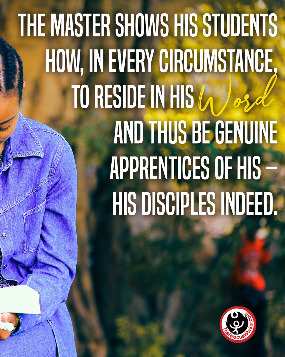 TheRescueWorker's tweet photo. Learning to live like Jesus! #TheRescueWorker #Transformational #Discipleship #Apprenticeship #Disciple #Apprentice #Follower #TransformationalApprenticeship https://t.co/GrqDNJitB5