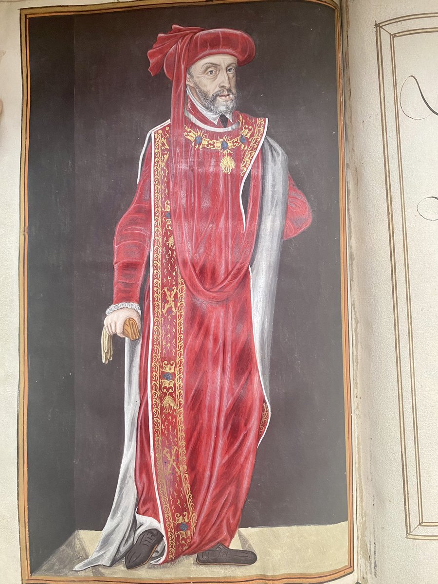 #Archive30  A wonderful example for #ArchiveFashion is this picture of Emperor Charles V. dressed in the regalia of the Order of the Golden Fleece