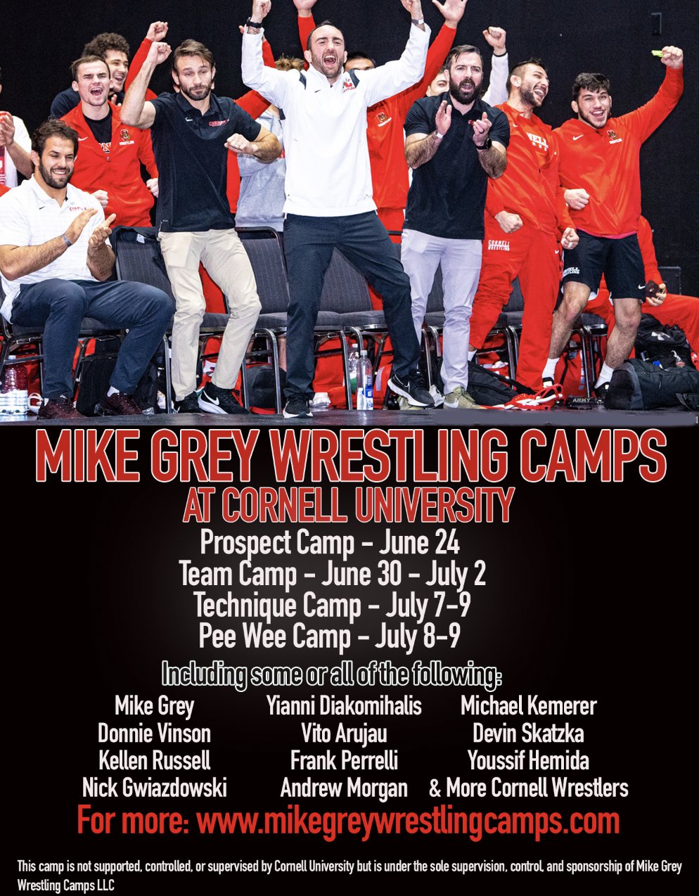 Mike Grey Wrestling Camps at Cornell University (MikeGreyCamps) / Twitter
