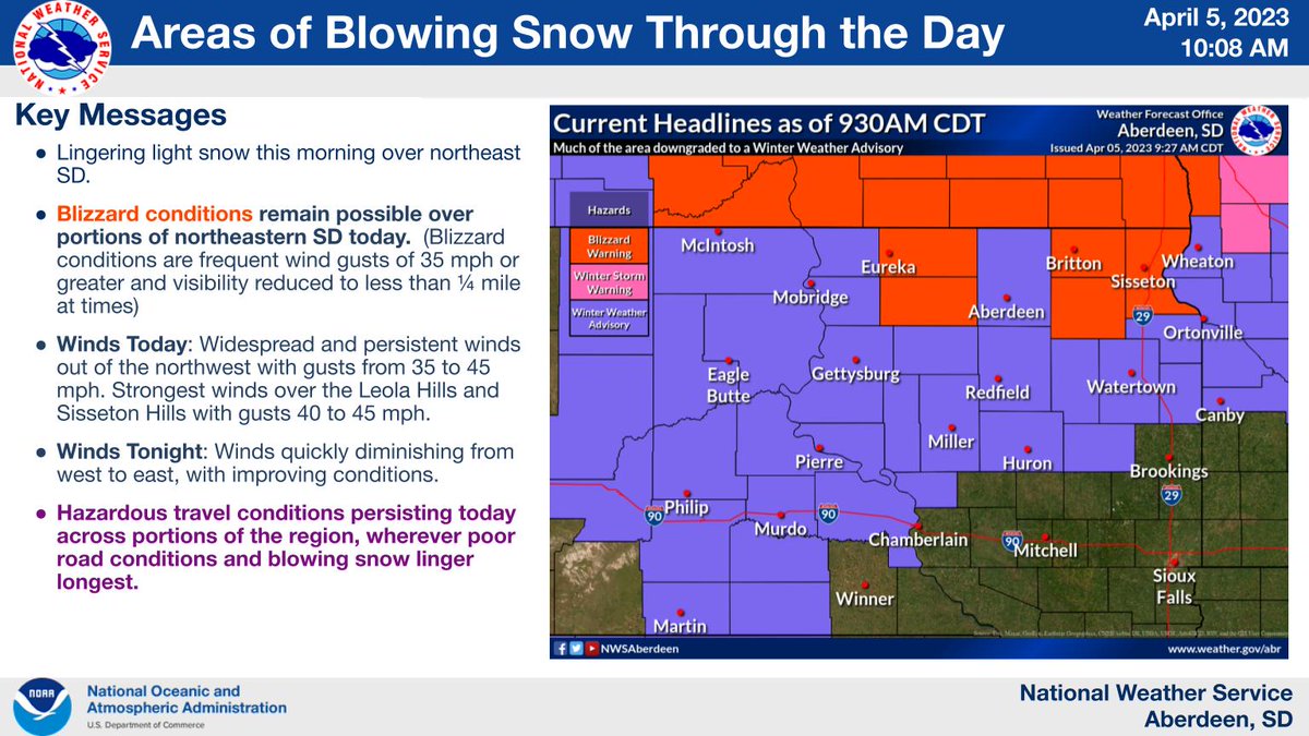 NWS Aberdeen on Twitter "Here's you morning update to the ongoing