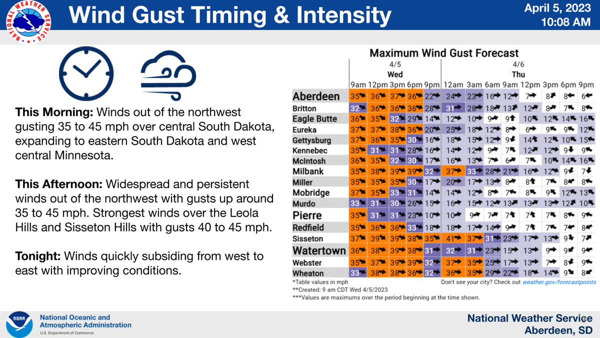 NWS Aberdeen on Twitter "Here's you morning update to the ongoing