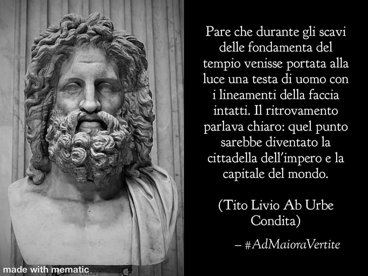 Tommygladius79's tweet image. Il Tempio di Giove Ottimo Massimo segno della Grandezza di Roma

“…ciò voleva significare che nulla avrebbe potuto violare i confini di Roma né sconfiggere la sua potenza.”

#AdMaioraVertite #Giove #Tempio #Storia #MosMaiorum #Roma #Urbe #Tradizione
