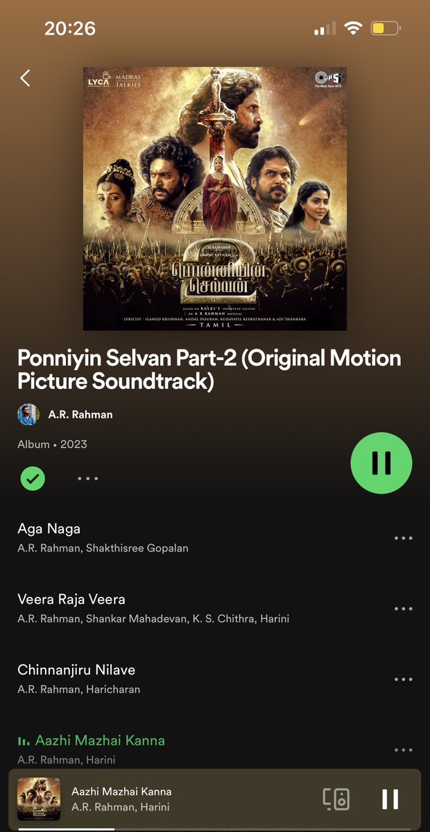 arulsudarmani (@arulsudarmani) on Twitter photo In loops!! <a href="/arrahman/">A.R.Rahman</a> sir magic all over that divine feel in songs is just mesmerizing 🙏👌🎵 <a href="/ShakthisreeG/">Shakthisree Gopalan</a> <a href="/Shankar_Live/">Shankar Mahadevan</a> <a href="/KSChithra/">K S Chithra</a> <a href="/HaricharanMusic/">Haricharan</a> <a href="/keerthanavnath/">Keerthana Vaidyanathan</a> <a href="/ninj_r/">Niranjana Ramanan</a> <a href="/RahmanKhatija/">Khatija Rahman</a> <a href="/dsathyaprakash/">Sathyaprakash D</a>
#PS2 #ps2 #ps2songs In loops!! <a href="/arrahman/">A.R.Rahman</a> sir magic all over that divine feel in songs is just mesmerizing 🙏👌🎵 <a href="/ShakthisreeG/">Shakthisree Gopalan</a> <a href="/Shankar_Live/">Shankar Mahadevan</a> <a href="/KSChithra/">K S Chithra</a> <a href="/HaricharanMusic/">Haricharan</a> <a href="/keerthanavnath/">Keerthana Vaidyanathan</a> <a href="/ninj_r/">Niranjana Ramanan</a> <a href="/RahmanKhatija/">Khatija Rahman</a> <a href="/dsathyaprakash/">Sathyaprakash D</a>
#PS2 #ps2 #ps2songs