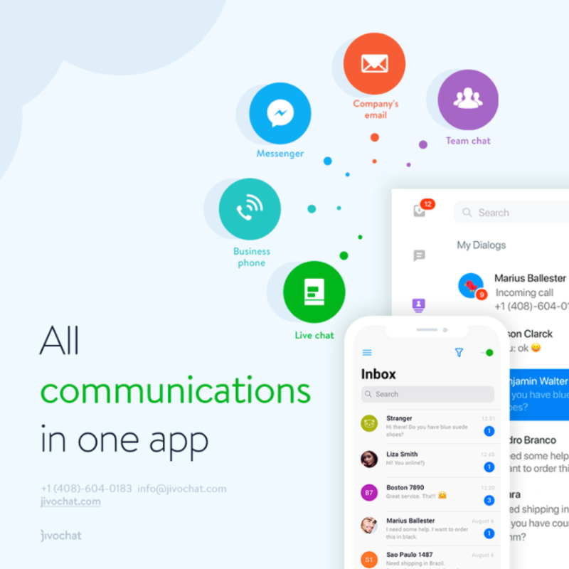 DevsOnWix's tweet photo. Simplify business communications with Jivo Live Chat, the app that manages all your client requests from one convenient platform.

Engage visitors in real-time, manage customer inquiries with in-app CRM, offer direct phone calls, and more 📲

Check it out on the Wix App Market ↓
