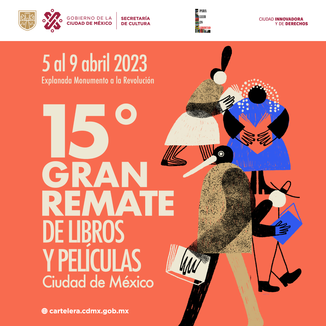 TomoBooksMX's tweet photo. Estaremos en el 15º Gran Remate de libros y películas en la Explanada del Monumento a la Revolución, del 5 al 9 de abril 2023 de 11 am a 8 pm.

¡¡Te esperamos, tenemos muchos descuentos para ti!!
"Salva un libro, no dejes que lo destruyan".

#remate #libros #descuentos #CDMX https://t.co/mQpY5x4EDp
