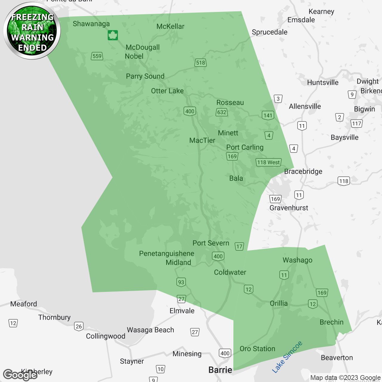 Instant Weather Ontario on Twitter "onstorm 1124a FREEZING RAIN