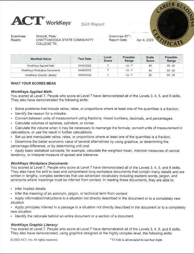 sirwolcott's tweet image. The testing center didn't have any Platinum Stickers..

#ACT #ACTWorkKeys #BadgeTHIS 
#Cardano $ada #CardanoCommunity
