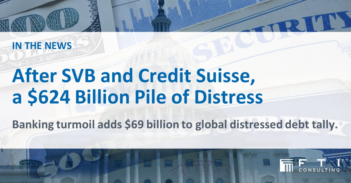 Distressed debt has shot up globally over the past two weeks. Senior Managing Director Bob Del Genio spoke to @ameliajpollard of Bloomberg @business about the impacts: bit.ly/3KcCUnd

#Banking #DistressedDebt #Finance