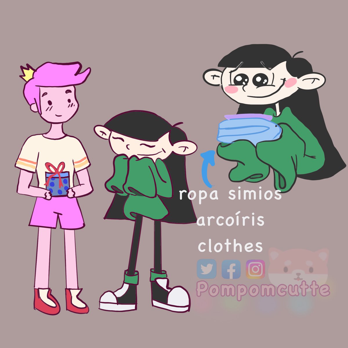 pompomcutte's tweet photo. Y entonces kuki le modeló a su amado su nuevo regalo 🎁 
Ya me encanto este #crossover de #3xprincessgumball 
Son adorables 🥰 

#princegumball #horadeaventura #knd #kidsnextdoor #kuki https://t.co/Qv4Wju39WW