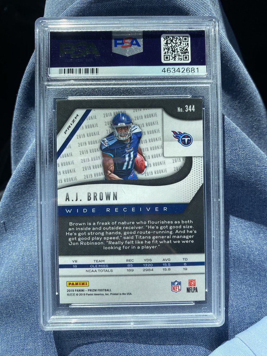 AJ Brown Prizm R/W/B PSA 10
$60 OBO trying to move today

<a href="/TheHobby247/">The Hobby 24/7</a> <a href="/sports_sell/">@SPORTS_SΞLL</a> <a href="/HobbyConnector/">The Hobby Connector ™</a> @HiveRetweets <a href="/Hobby_Connect/">Hobby Connection(Colton)</a> <a href="/sports_sell/">@SPORTS_SΞLL</a> @ILOVECOLLECTIN1 <a href="/CardHobbyRTs/">Card Hobby Retweets</a> <a href="/CardboardEchoes/">CardboardEchoes</a>