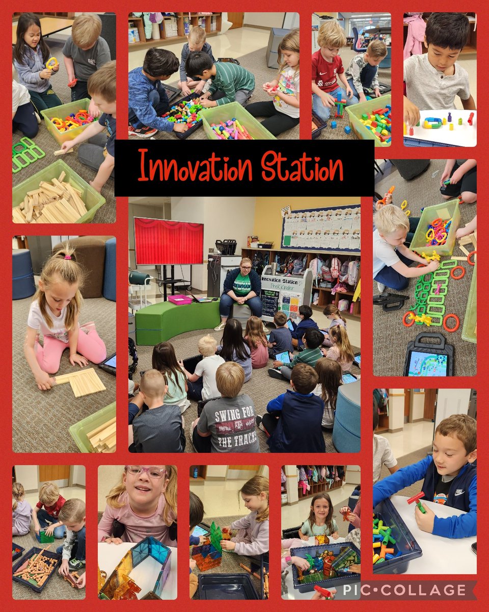 KindergartenMay's tweet photo. Thank you @pressNseale for introducing our new Innovation Station! We are SO excited to be creative and collaborate! @CorreeCbond @hough_trista @NewmanFriscoISD #NewmanSpringTraining https://t.co/hrABUBaMa6