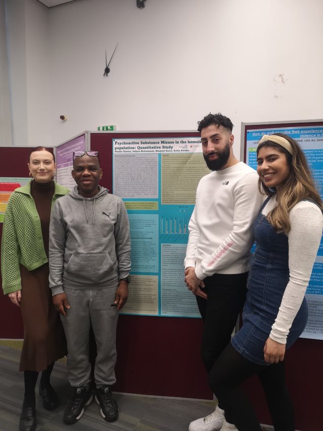 University of Birmingham Nursing and Midwifery (@unibham_nursing) on Twitter photo Poster 4 - Substance abuse in the Homeless community : These students interviewed people who are homeless in Birmingham to explore their experiences of substance use. <a href="/RAVresearch_UoB/">RAV Research UoB</a> <a href="/Chris_Wagst/">Chris Wagstaff</a> <a href="/nurseswift/">Amelia Swift</a> <a href="/LKelsallKnight/">Lucy Kelsall-Knight</a> Poster 4 - Substance abuse in the Homeless community : These students interviewed people who are homeless in Birmingham to explore their experiences of substance use. <a href="/RAVresearch_UoB/">RAV Research UoB</a> <a href="/Chris_Wagst/">Chris Wagstaff</a> <a href="/nurseswift/">Amelia Swift</a> <a href="/LKelsallKnight/">Lucy Kelsall-Knight</a>