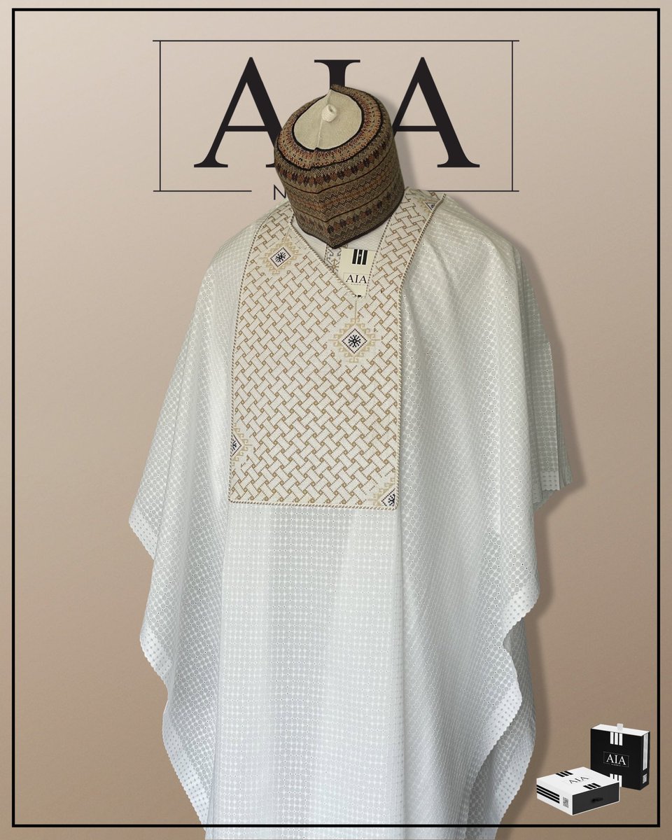 aia_nigeria_'s tweet photo. AIA NG APPARELS EXCLUSIVE AGBADA ✨

White Pique Lace tailored and embroidered by the best fashion designers to suit your occasion 😉 

📍Cappador mall, Aguiyi Ironsi way, maitama, Abuja. 

☎️ +234 8107468867, +234 9049376800
#aianigeria #AIAMAN https://t.co/Vf1BMYcqvV