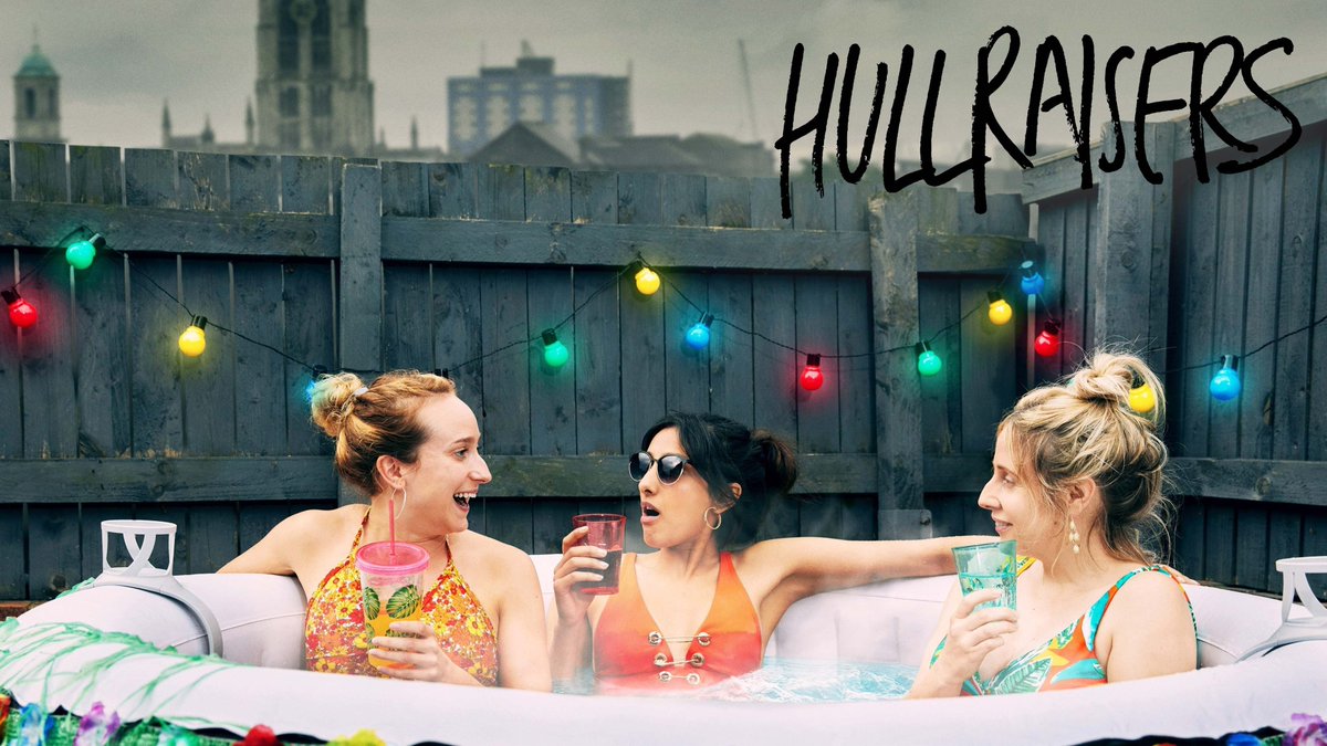 TVTango's tweet photo. ๐Watch tonight @IFC 11pm U.S. Linear Television Premiere (Stream Now @sundance_now) @LucyABeaumont #Hullraisers Starring #LeahBrotherhead #SineadMatthews #TajAtwal #PerryFitzpatrick @NatsDavies @yanickghanty #MatildaFirth About https://t.co/7LrOMCn3Iv https://t.co/zfhBdohdmP