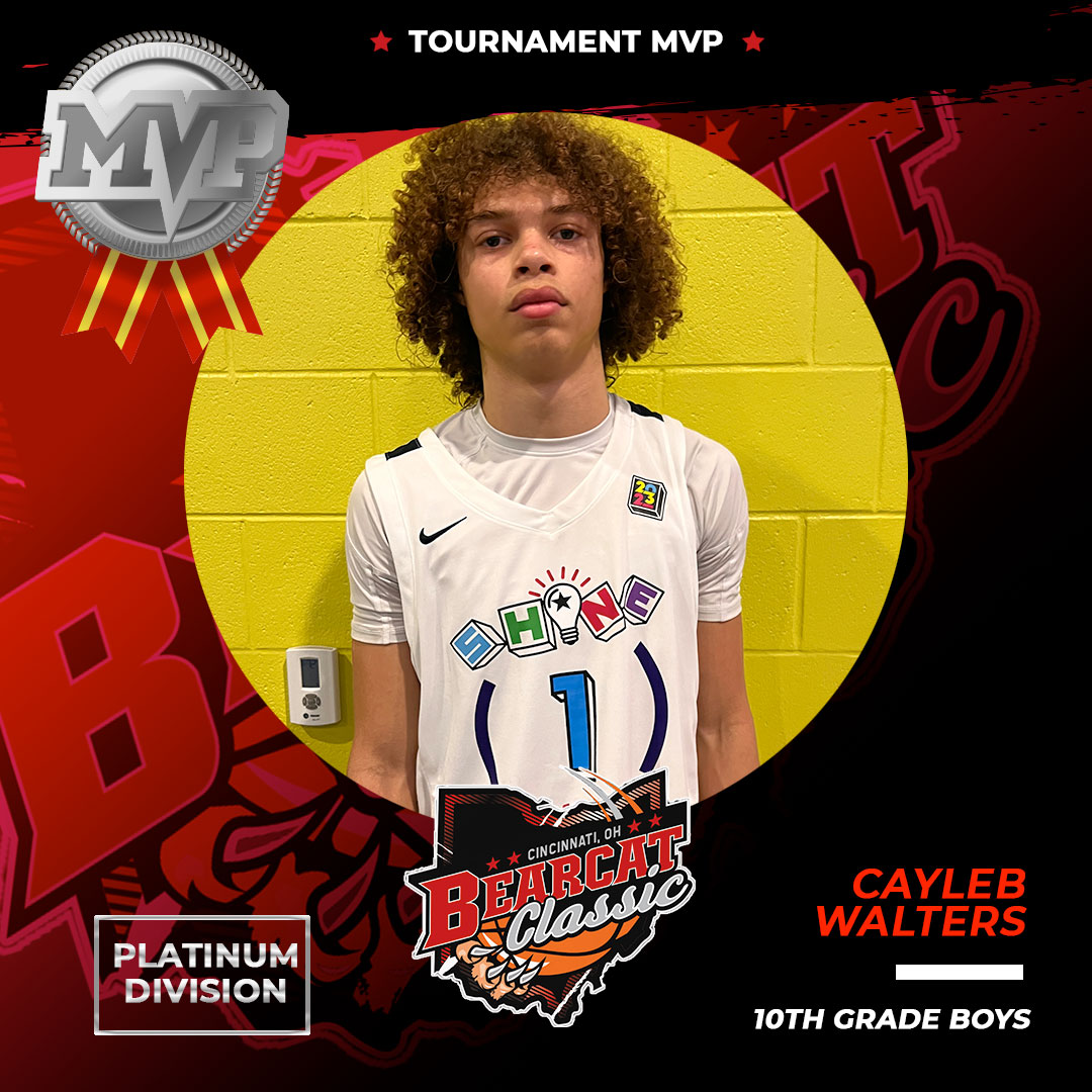Ohio_Basketball's tweet photo. #Bearcat23 10th Grade Boys, Platinum MVP, Caleb Walters! 🌟 @ShiningStarAAU https://t.co/5ML5wF9qZe
