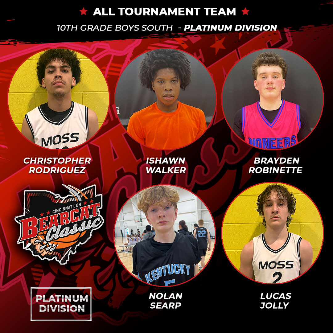 #Bearcat23 10th Grade Boys South, Platinum All Tournament Team! 🤩 <a href="/MossElite/">Moss Elite</a> #r4lpioneers <a href="/KySelectAAU/">Kentucky Select AAU</a>