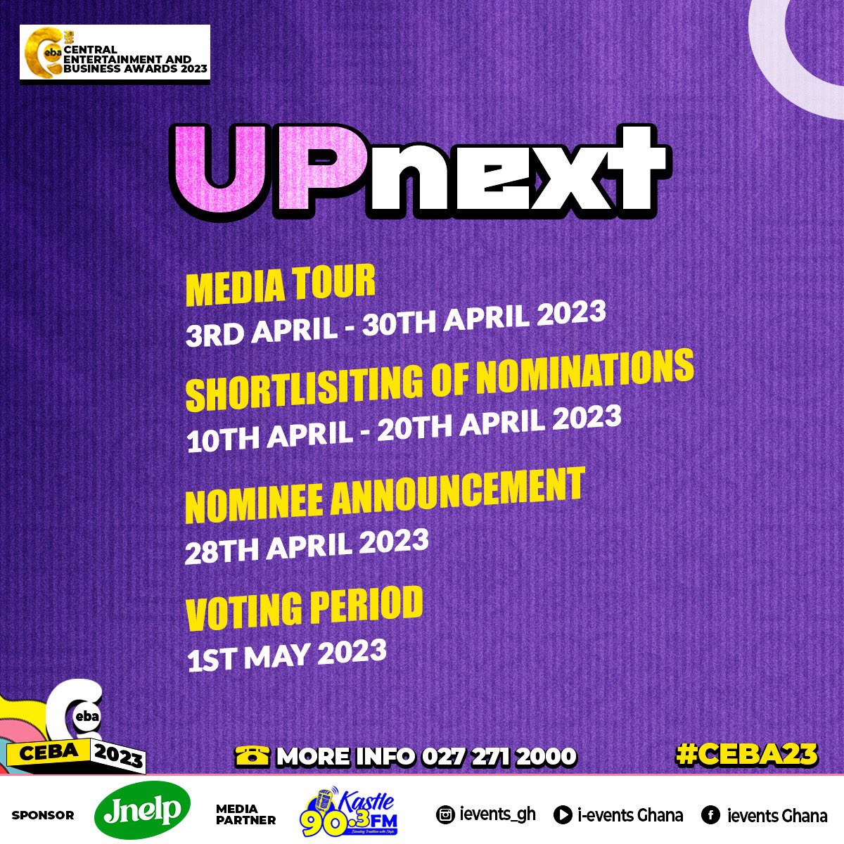 born_totalk's tweet photo. *Road Map To CEBA'23*
File Today, File Now To Stand A Chance Of Winning *The ULTIMATE PRIZE*
*NB: Nominations Ends on 14th April 2023*
#CEBA'23 #BORNTOTALK
#EXPECT GREATNESS 👌👌
Inaki William Madrid Wale Sheldon Sammy Gyamfi https://t.co/IhVeyAf7DB