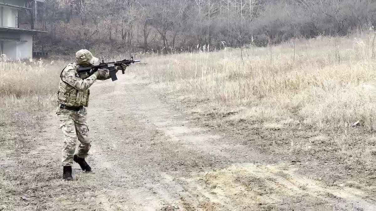 KJF National Defence Force was showing inter-movement fire during a drill