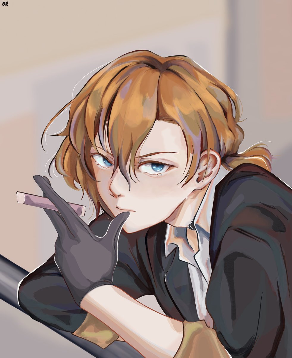 aeiyxtn's tweet photo. Chuuya in his sb outfit ❤️🤌🏻
#Chuuya #BSD https://t.co/zqg2hGmRMH