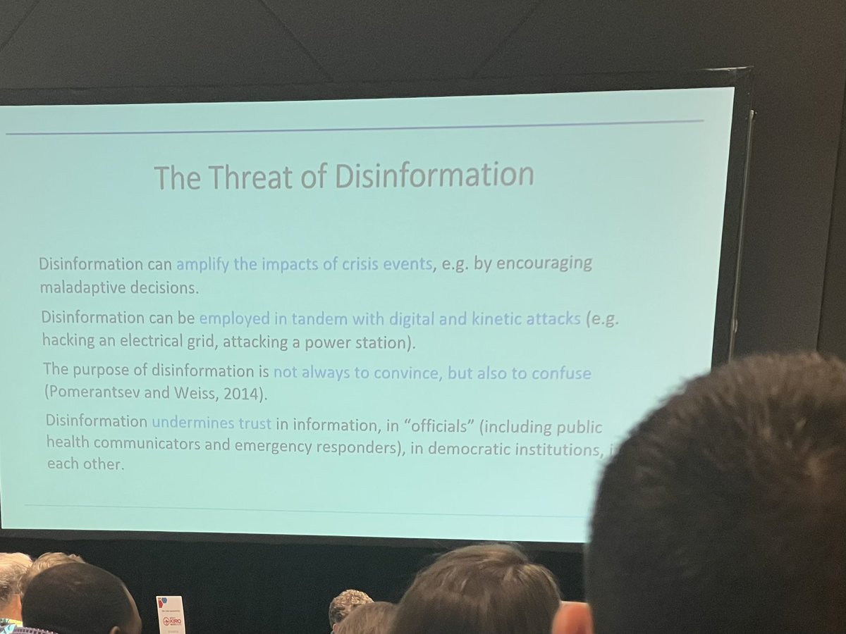 Great topic at #PIEPC by Dr K. Starbird on #crisis #information