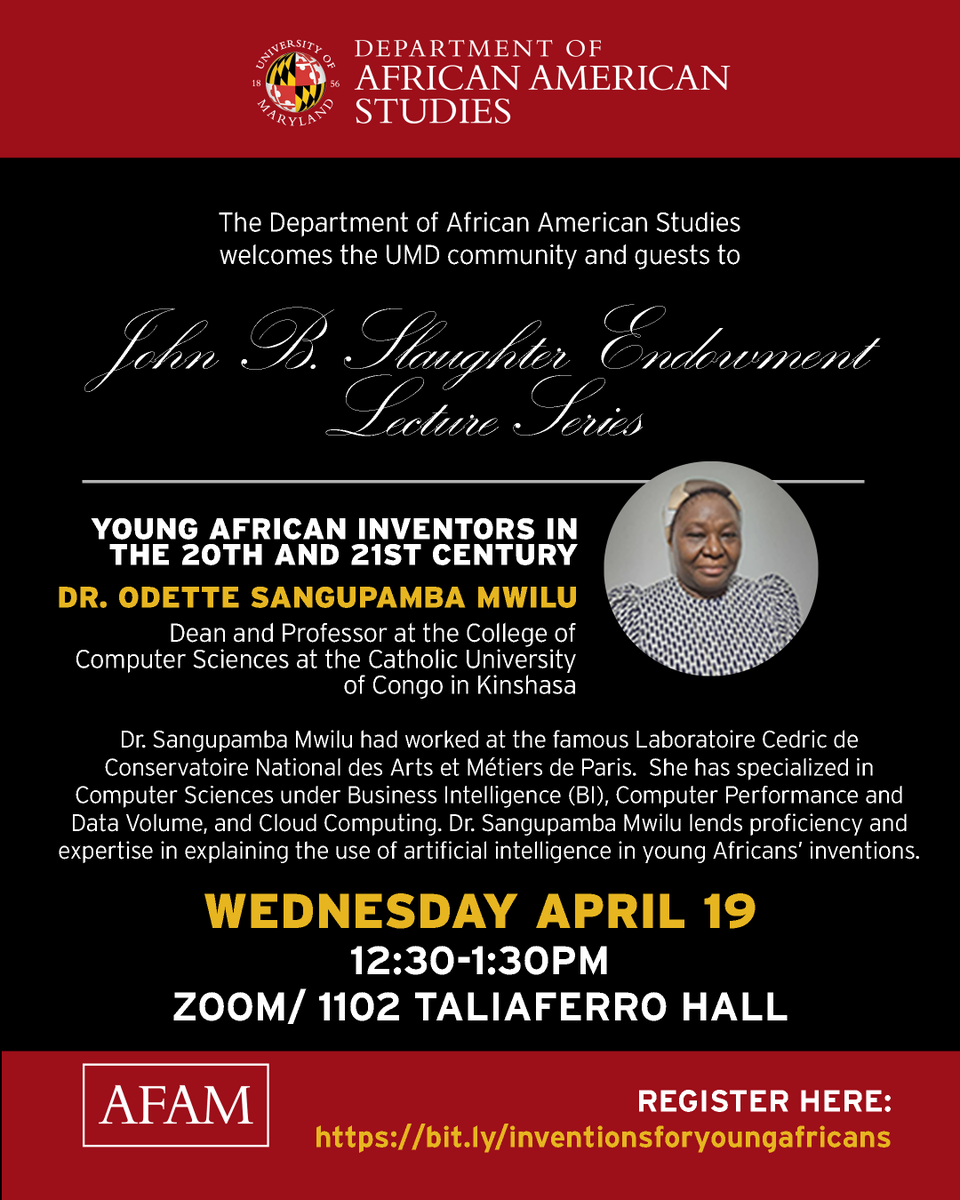 UMD Department of African American Studies (AAAS) tweet media