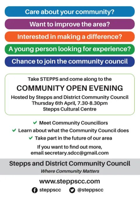 steppslevel's tweet photo. @SteppsCC are holding an Open Evening tomorrow. All welcome! https://t.co/xsv8MKPS7V