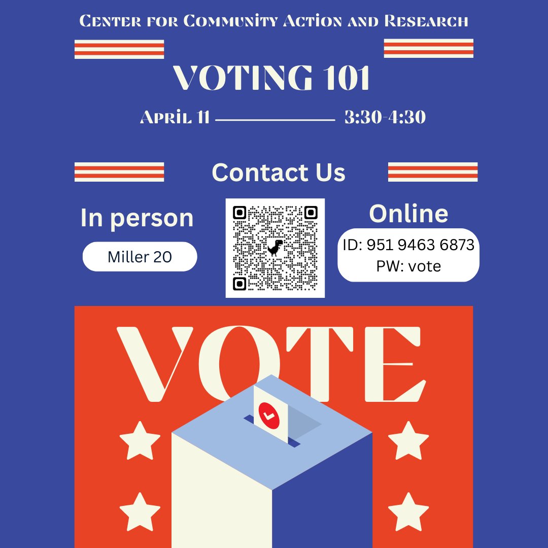 CCARPLV's tweet photo. Join as we discuss the voting process and government structure aspects to obtain a basic understanding of civic engagement. The goal of our "Voting 101" event is to encourage individuals to become active participants in the democratic process by exercising their right to vote. https://t.co/JTPH2zITy6