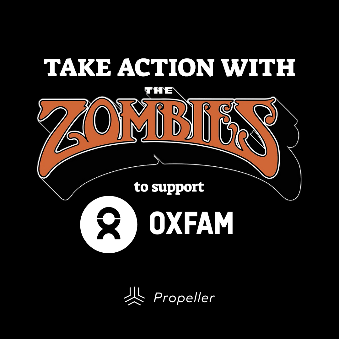 We’re grateful to continue our work with rock legends <a href="/TheZombiesMusic/">The Zombies</a>! Join us by taking our actions on their new Artist Hub on <a href="/Proplr/">Propeller</a>. Visit the hub and use your voice today! oxf.am/3MrsYaK