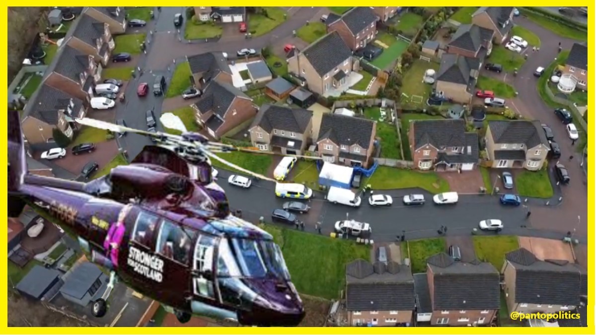 🚁Seems the SNP chopper is coming in handy again for Nicola's quick get-a-way...👋 #inHiding