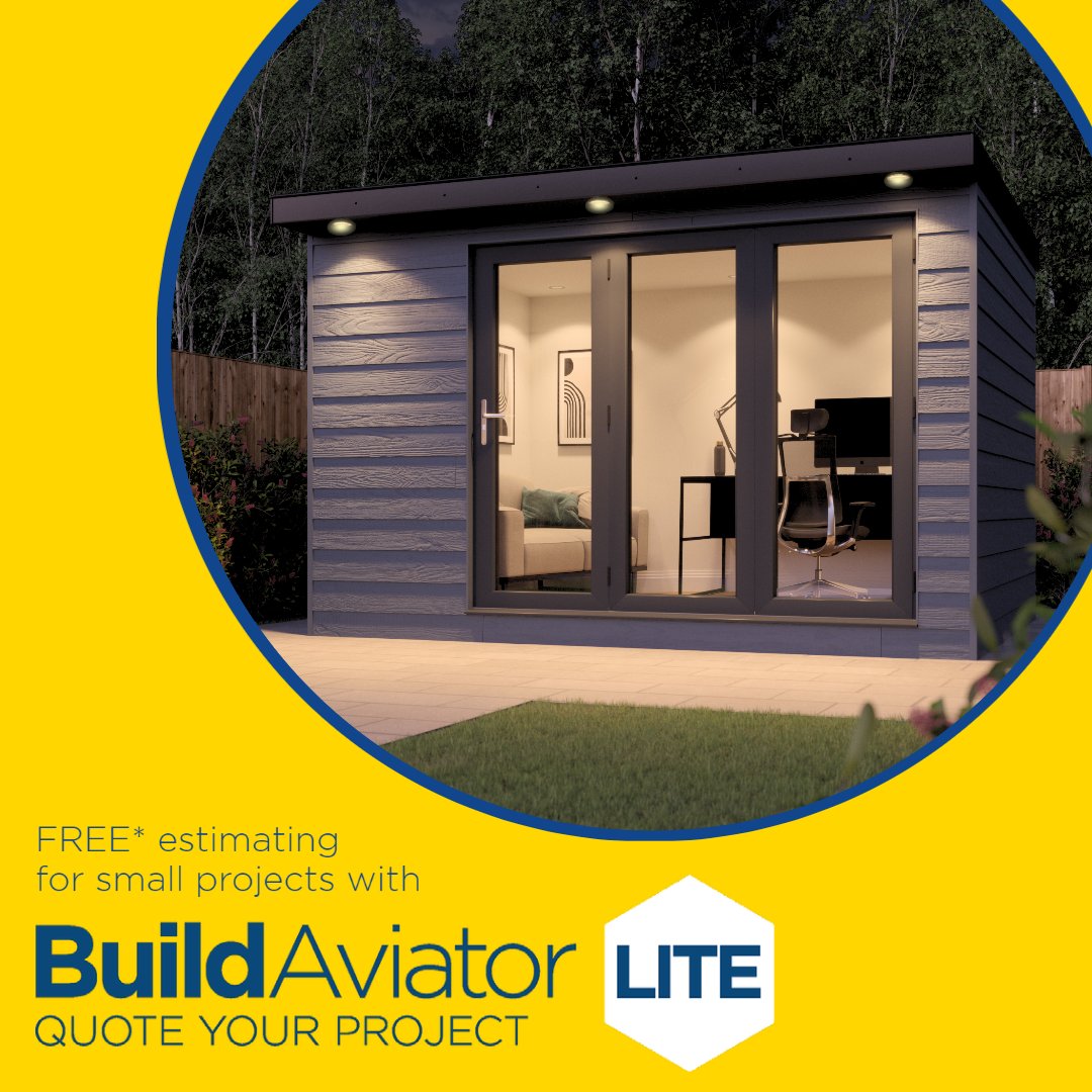 Our Build Aviator Lite estimating service includes Garen Rooms! All we need is a rough sketch with dimensions and description of what the project is.

#free #estimating #projects #driveways #landscaping #jewson #construction #builder #trades #smallprojects #Build