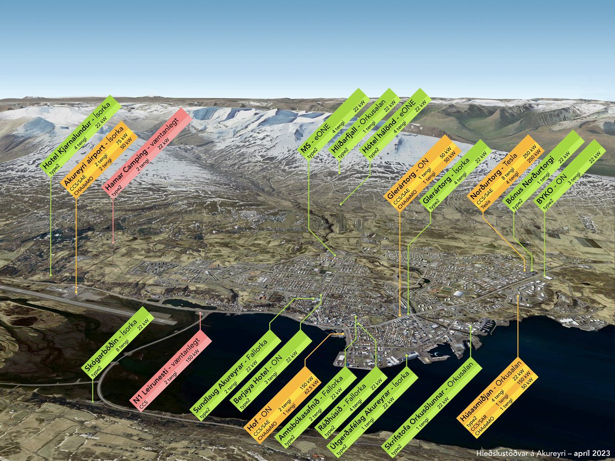 Hleðslustöðvar á Akureyri.
Ábendingar má senda á vistorka@vistorka.is
<a href="/akureyrarb/">Akureyrarbær</a> #hallóakureyri