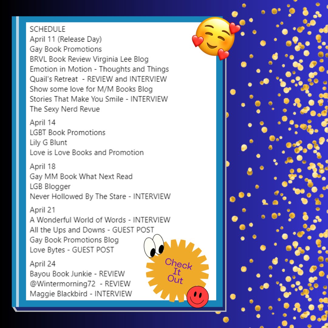 scott_thenerd's tweet photo. Blog tour for my book, From the Universe to Me, April 11-April 26. Here is the schedule and list of blogs/reviewers that will feature my book. @gaybookpromo
#agegap #gay #mmromance #promoLGBTQ #lgbtbooks #lgbtreaders #lgbt #bookbloggerswanted #gaybookpromotions #TBR #comingsoon https://t.co/HP1xF56HYc