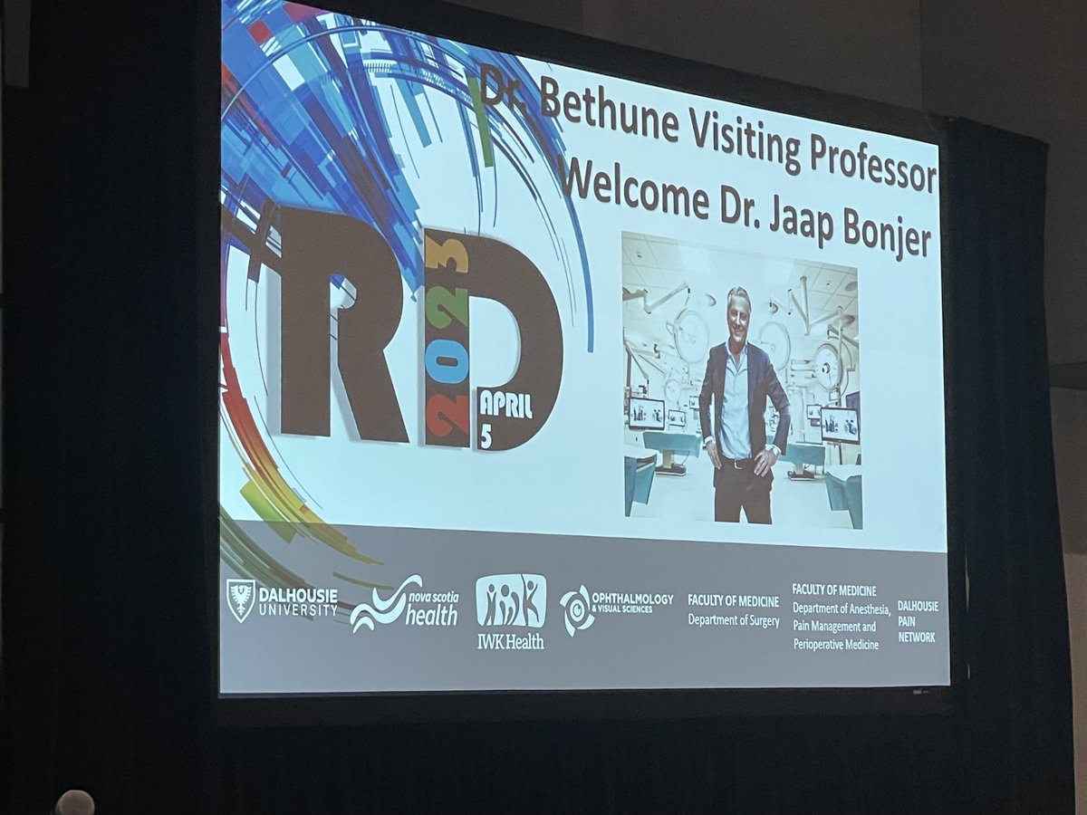 Welcome Dr. Jaap Bonjer our Dr. Bethune Visiting Professor. DalSurg Research Day!