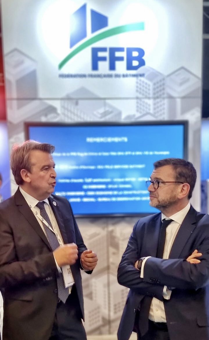 OSalleron's tweet image. Salon #BIMWORLD avec délégation et stand @FFBatiment et M le Ministre @OlivierKlein93 présentation et promotion du  #Bim #Numerique #Digital #ia #innovation #formation