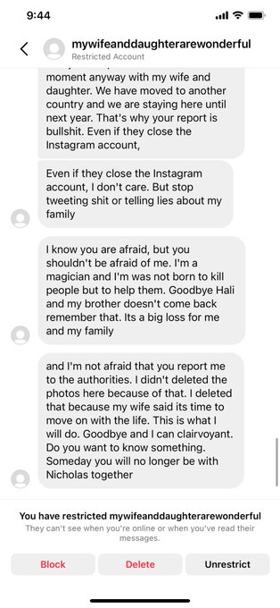 2 pic. This person really doesnt stop with writing me crazy things. What could they possibly report me
