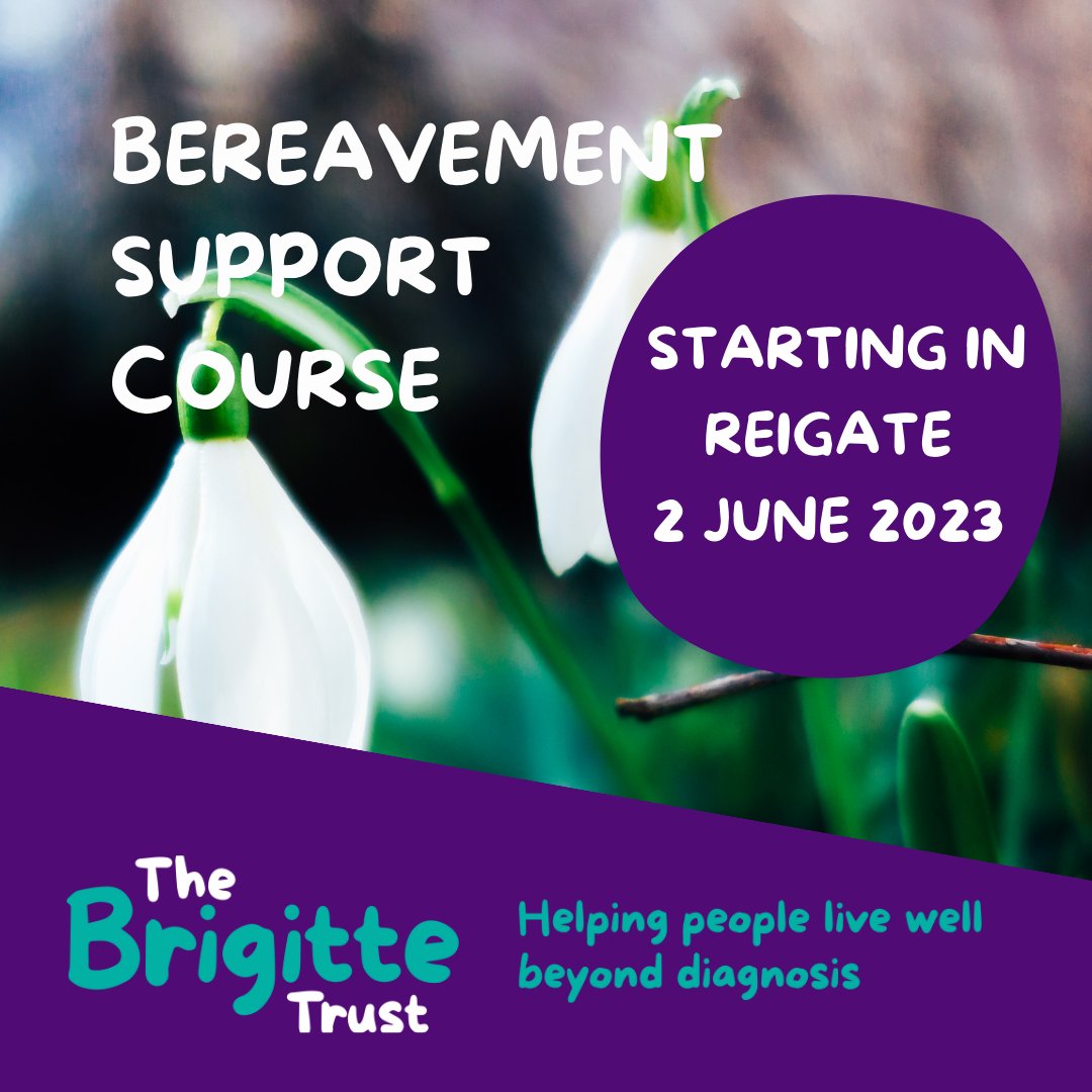 BrigitteTrust's tweet image. 🆕 A new #BereavementSupportGroup starting soon in #Reigate #Surrey
🗓️ 2 Jun 23

Find out more: bit.ly/bereavementsup

#GriefSupport #BereavementGroup #Bereavement #LossAndGrief #BereavementSupportInSurrey #SurreyMatters #SurreyLife #Redhill #Horley #Banstead