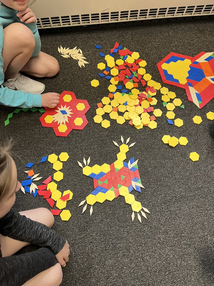 TeamPare4's tweet photo. If recess is inside, you use the time making geometric  designs.  #WEareLakota   @wolvestweet @MRSHonican https://t.co/JINcTs4nXb