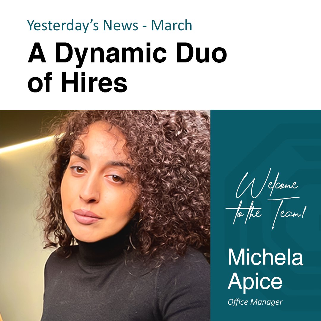 CCGProperty's tweet photo. March was a fantastic month for Concept Capital Group as we expanded our ranks to include two new hires: Office Manager Michela Apice and Graphic Designer Yoshini Sockalingum!
We’re sure April is going to be a very modular month.
#YesterdaysNewsCCG #NewHires #TeamCCG https://t.co/shcnjUd4Vi