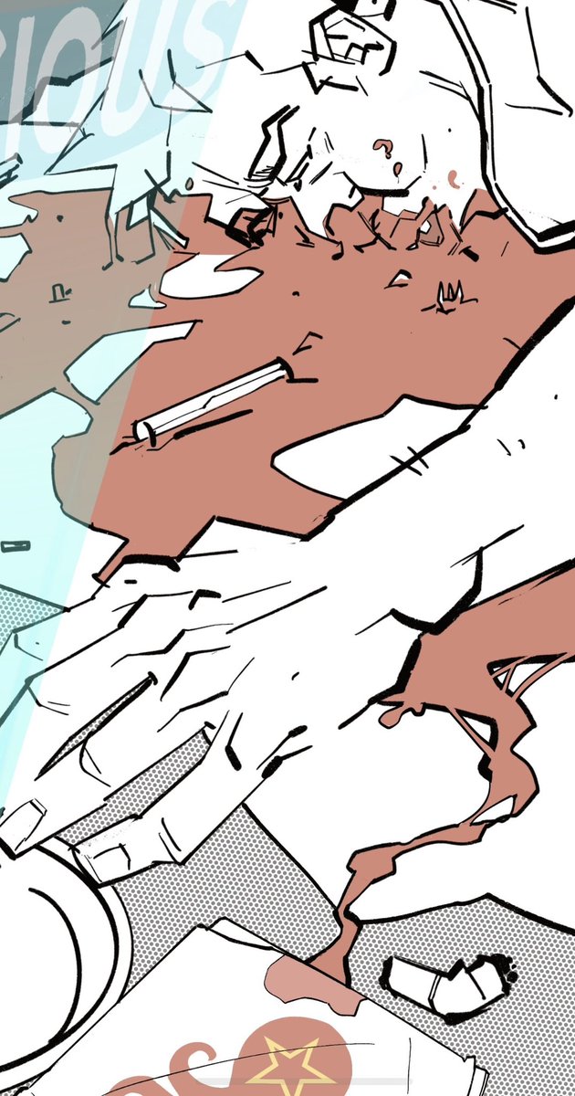 jacobdudek2's tweet photo. Process work on Splinter city ! @citizenmilton 
#comics #cyberpunk #procreate https://t.co/QvTZFXvX0u