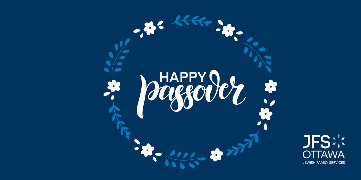 #ChagPesachSameach! From the entire JFS family, we wish you a happy and healthy Passover. 

Please note that we will be closed April 6 - 7 and 12 -13.