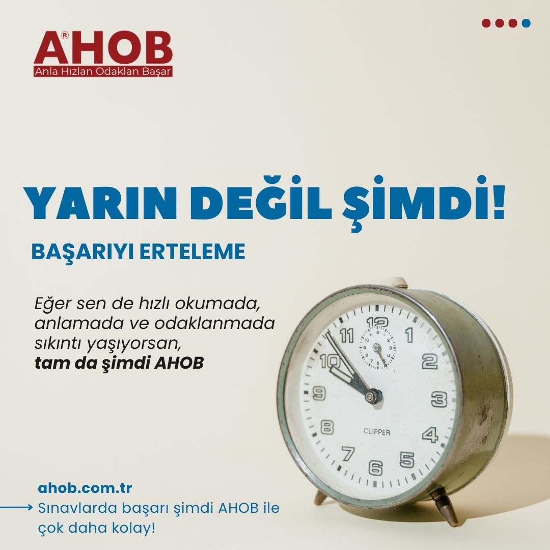 ahob_zekasoft's tweet photo. YARIN DEĞİL ŞİMDİ!
Başarıyı Erteleme...
Eğer sen de hızlı okumada, anlamada ve odaklanmada sıkıntı yaşıyorsun, tam da şimdi AHOB.
AHOB'la şimdi başar!

AHOB'la başarının anahtarı elinizde.

Sen de şimdi AHOB ile başar!

📇 Detaylı bilgi için ➡️ https://t.co/ZMbnNpFR3d

#ahob https://t.co/r3l466GeLQ