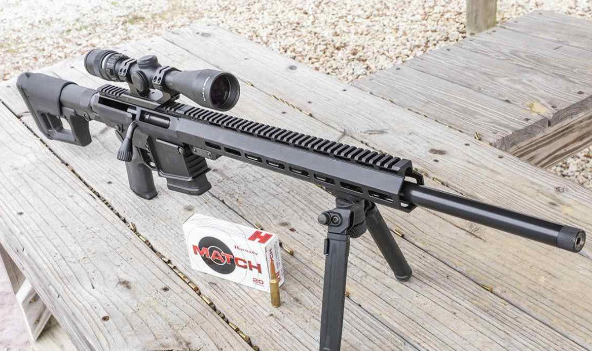 RifleShooterMag's tweet photo. Part bolt gun, part AR, the UP-10 rifle from #UintahPrecision offers hunters and shooters the best features of both worlds. Review: https://t.co/5Lb8Bzco2A.
#UP10 #UintahPrecision #MagazineReview #Precision #TargetPractice #GunRange https://t.co/f9KNFyNUCa