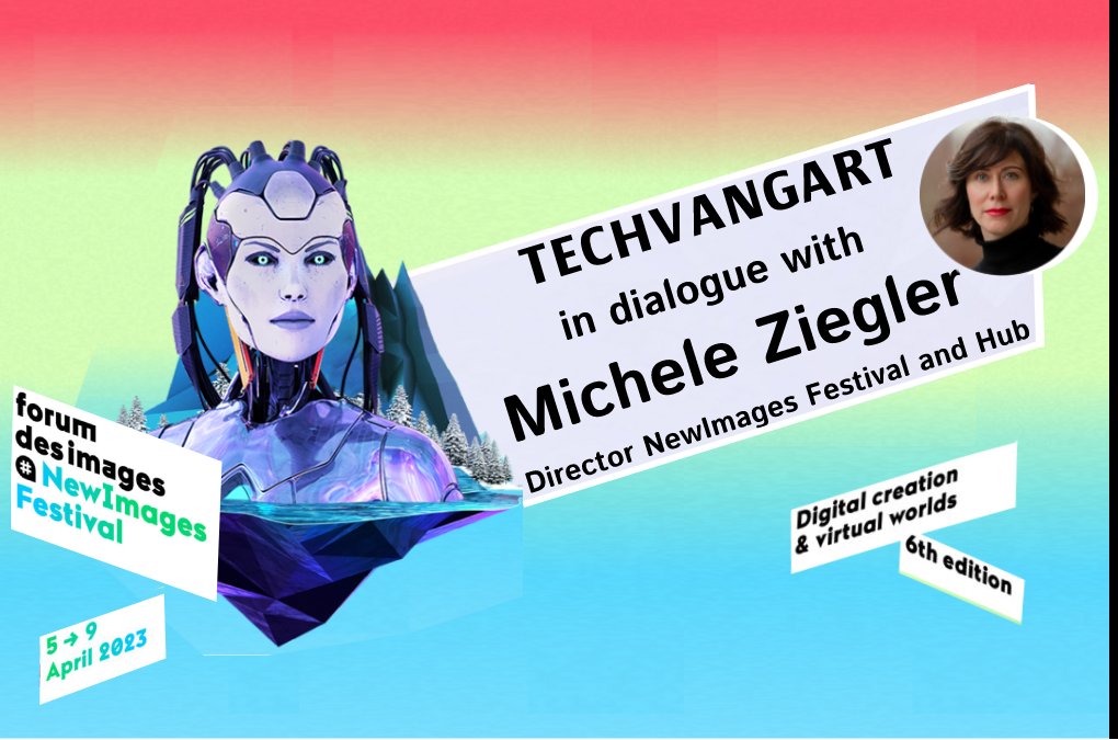 techvangart's tweet photo. Today is the Day! 
…And right before  Grand opening of the festival, during the last minutes preparation, we had a friendly dialogue with Michele Ziegler Director of the @NewImages Festival and Hub 
https://t.co/3ZZ2ZQDEwM
@forumdesimages  @Newimages_Paris @TAICCA_Official https://t.co/v4fgIMEEWF
