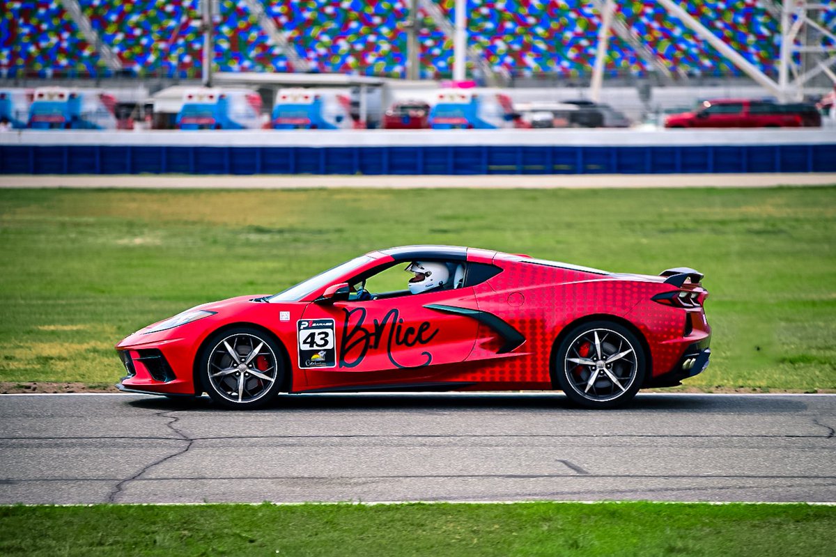 #BNiceRacing #RaceTeam led by #Papa Nies, President #BNiceProductions action shot by @JoshPears_ —> “the future of the  #metaverse will #BNice” #Web3Sports #MetaSports #MetaversalArena #Daytona #daytonaspeedway #MakeAWish