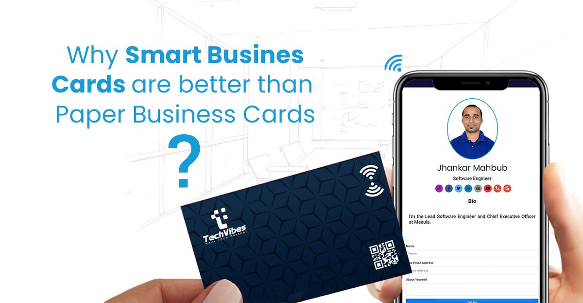 techvibesbd's tweet image. Smart business cards offer several advantages over traditional paper business cards. Here are some reasons why smart business cards are better:
Click Here For More Details - techvibesbd.com/why-smart-busi…