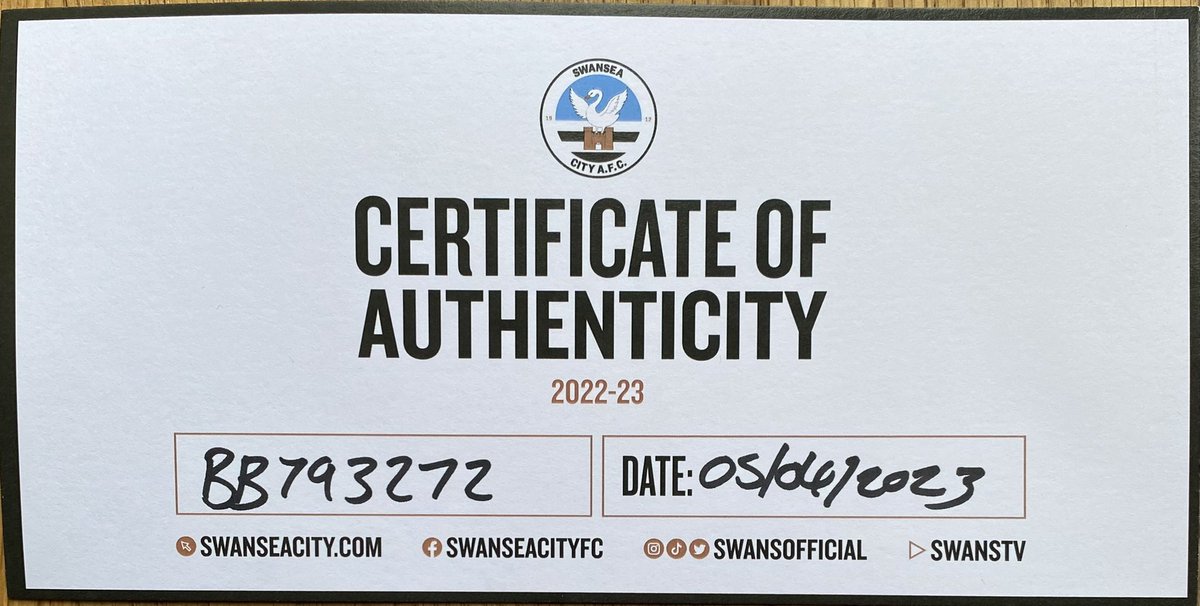 The Lord <a href="/LeeTrundle10/">Lee Trundle</a> has today kindly donated a 2022/2023 replica <a href="/SwansOfficial/">Swansea City AFC</a> shirt signed by the players &amp; goalscorers from last Saturdays historic Double Doube for my lovely wife to auction for <a href="/CarersWales/">Carers Wales</a> 
My DM’s are open for bids,it starts at £50.
Thanks in advance.