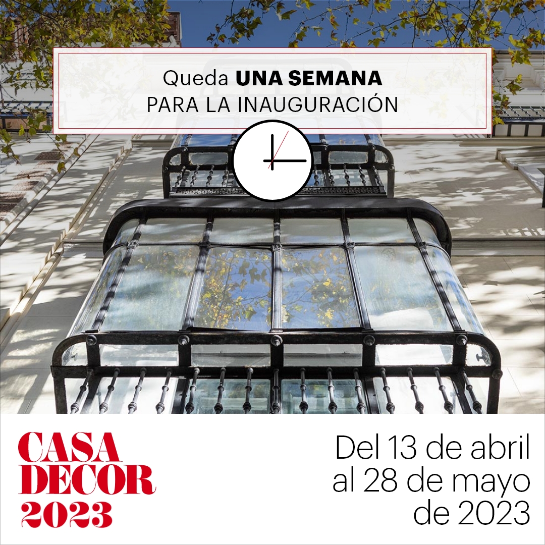 CasaDecor's tweet photo. ¡Tan solo queda una semana para que las puertas de #CasaDecor2023 se abran en #Serrano92!    
Te recordamos que ya puedes comprar tu entrada para disfrutar de la Exposición que tan emocionados nos tiene y conocer las magníficas propuestas de las firmas y profesionales. https://t.co/72EDym6MDL