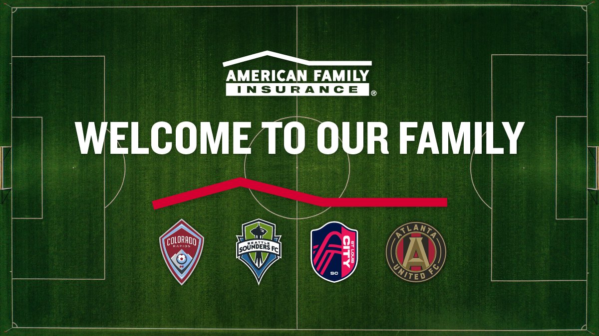 We're returning to MLS ready to inspire more, dream bigger and extend our support to more teams. We're proud to announce three new partnerships with @stlCITYsc, @SoundersFC and @ColoradoRapids to join @ATLUTD under our roof. amfam.ly/415lhLy